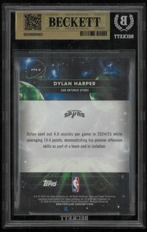 2025-26 Topps Cosmic Chrome Dylan Harper Planetary Pursuit Sun 