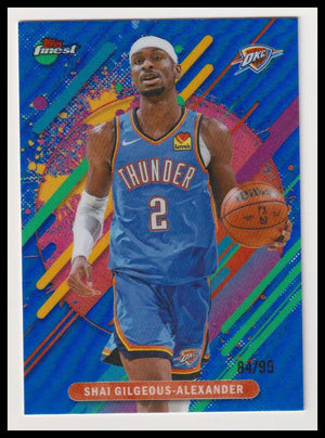 2025-26 Topps Finest Shai Gilgeous-Alexander Blue /99 