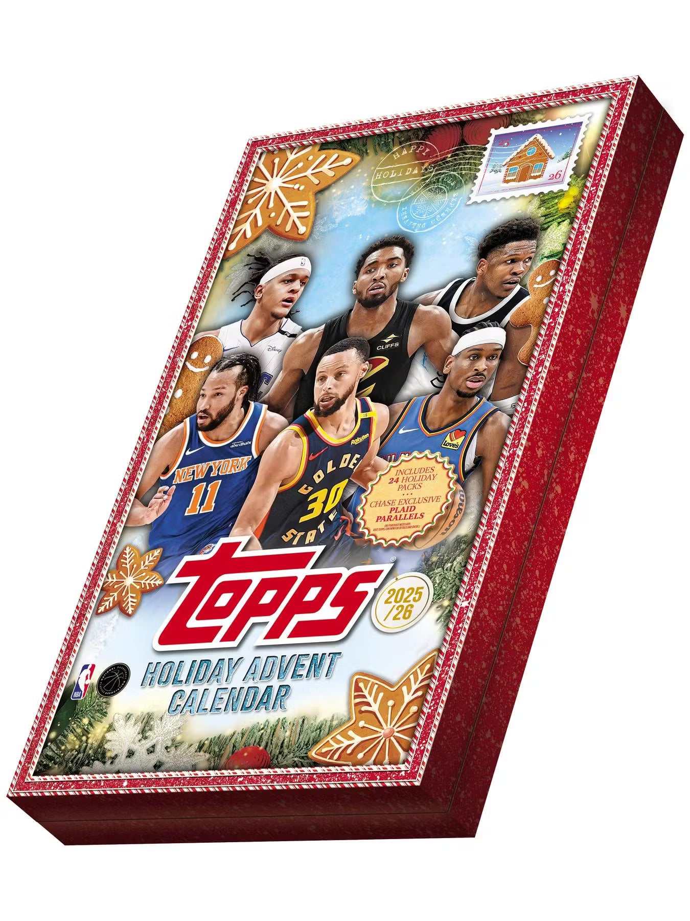 2025-26 Topps Holiday Basketball Countdown Calendar Box 