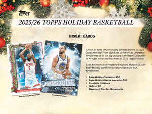 2025-26 Topps Holiday Basketball Mega Box 