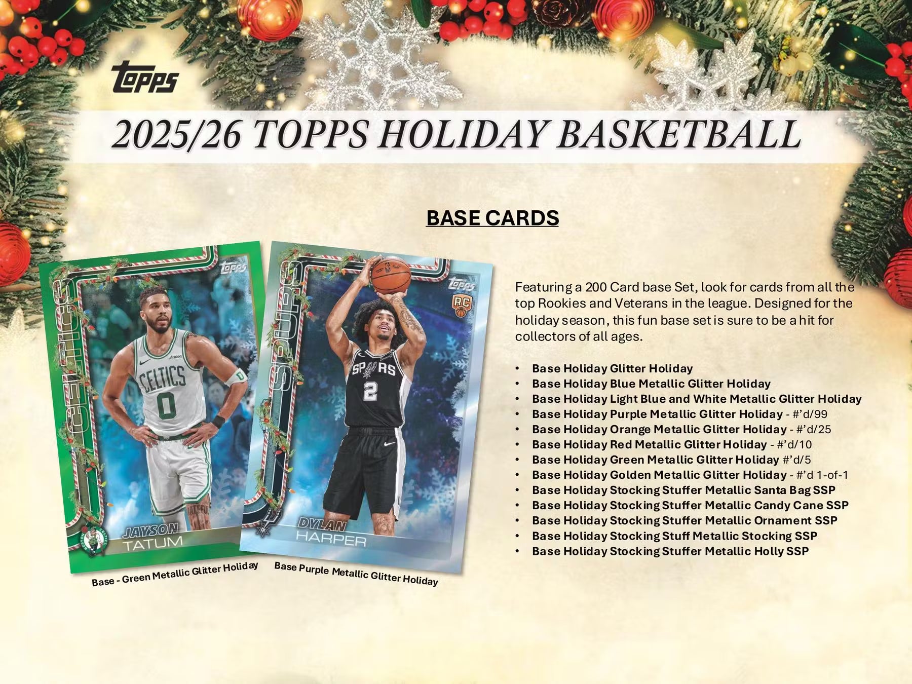 2025-26 Topps Holiday Basketball Mega Box 