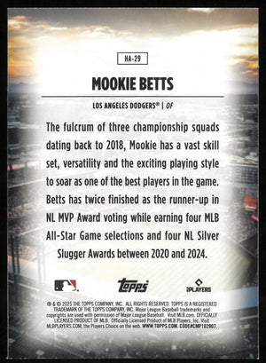 2025-26 Topps Home Field Advantage Mookie Betts 