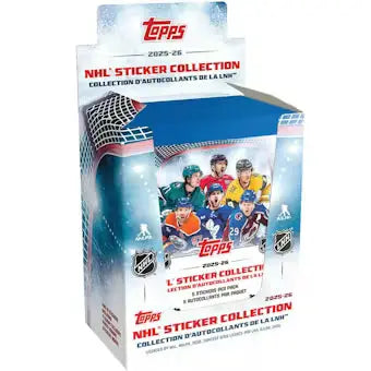 2025-26 Topps NHL Hockey Sticker Collection 50-Pack Box 