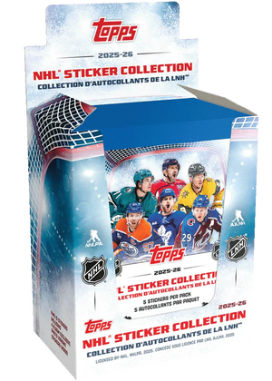 2025-26 Topps NHL Hockey Sticker Collection 50-Pack Box 