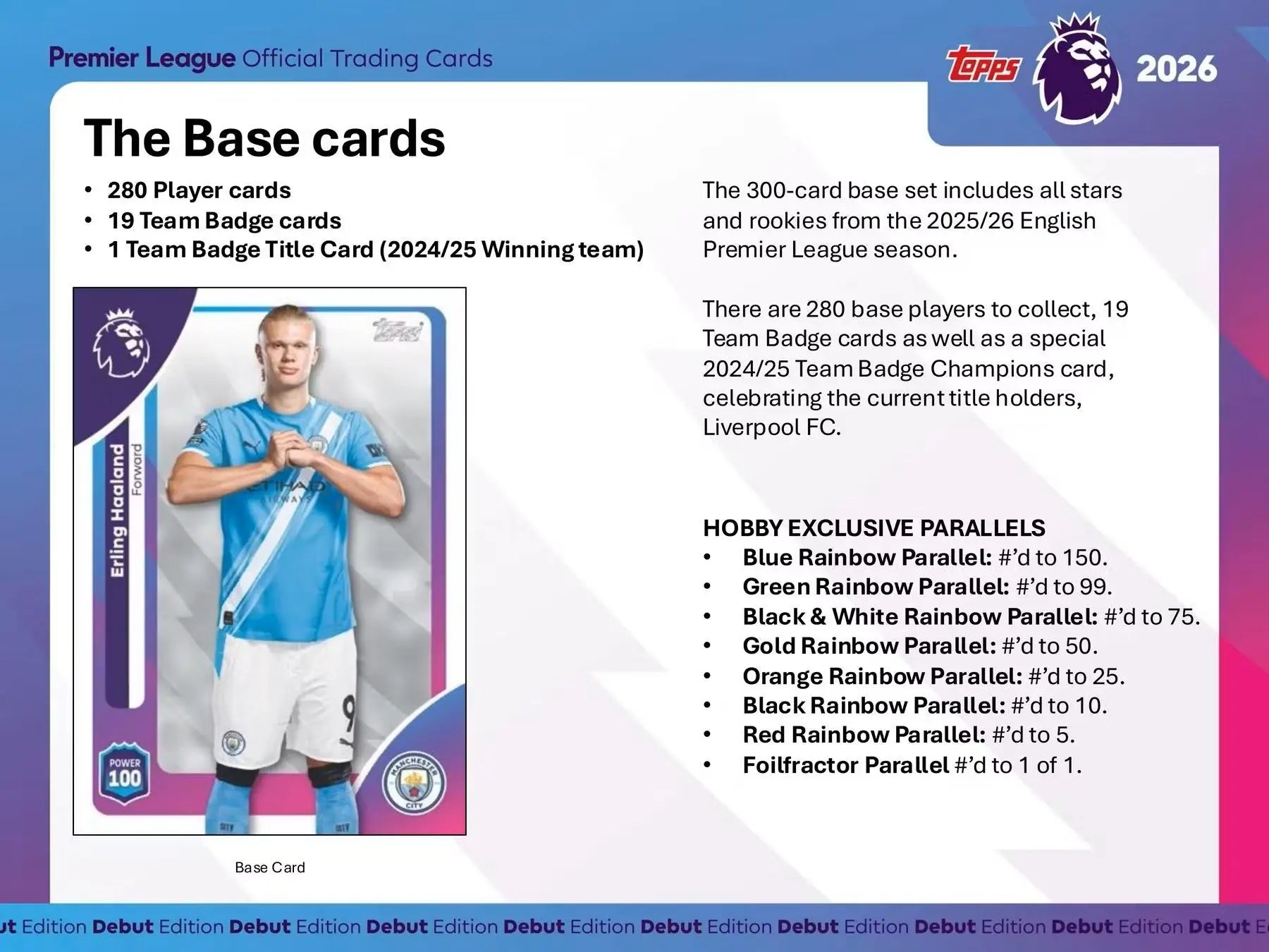 2025-26 Topps Premier League EPL Soccer Hobby Box 
