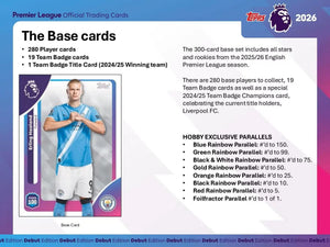 2025-26 Topps Premier League EPL Soccer Hobby Box 
