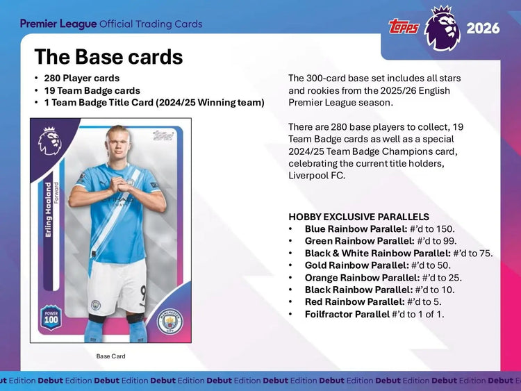 2025-26 Topps Premier League EPL Soccer Hobby Box 
