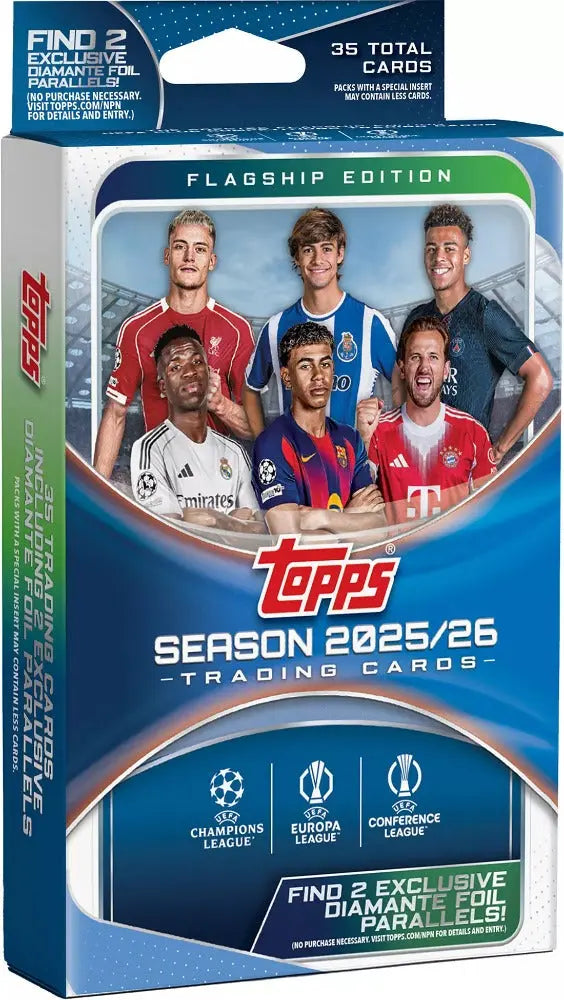 2025-26 Topps Soccer Club Competitions Hanger Box 