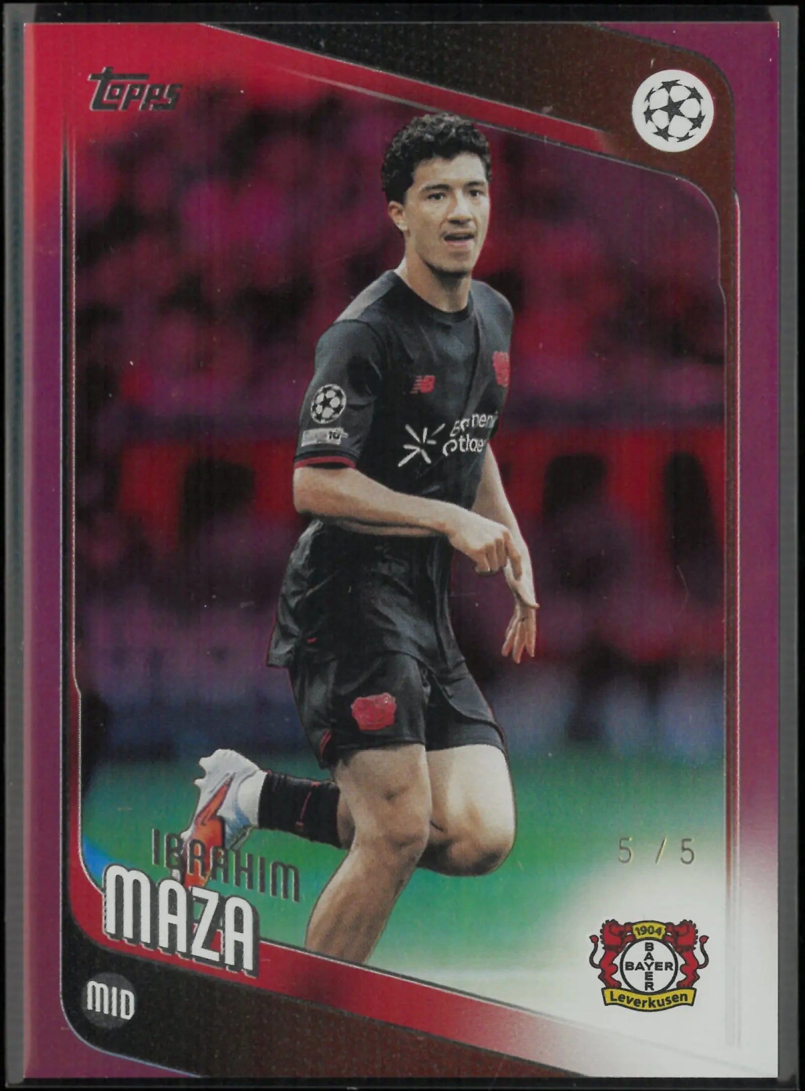 2025-26 Topps UEFA Champions League Ibrahim Maza Red /5 