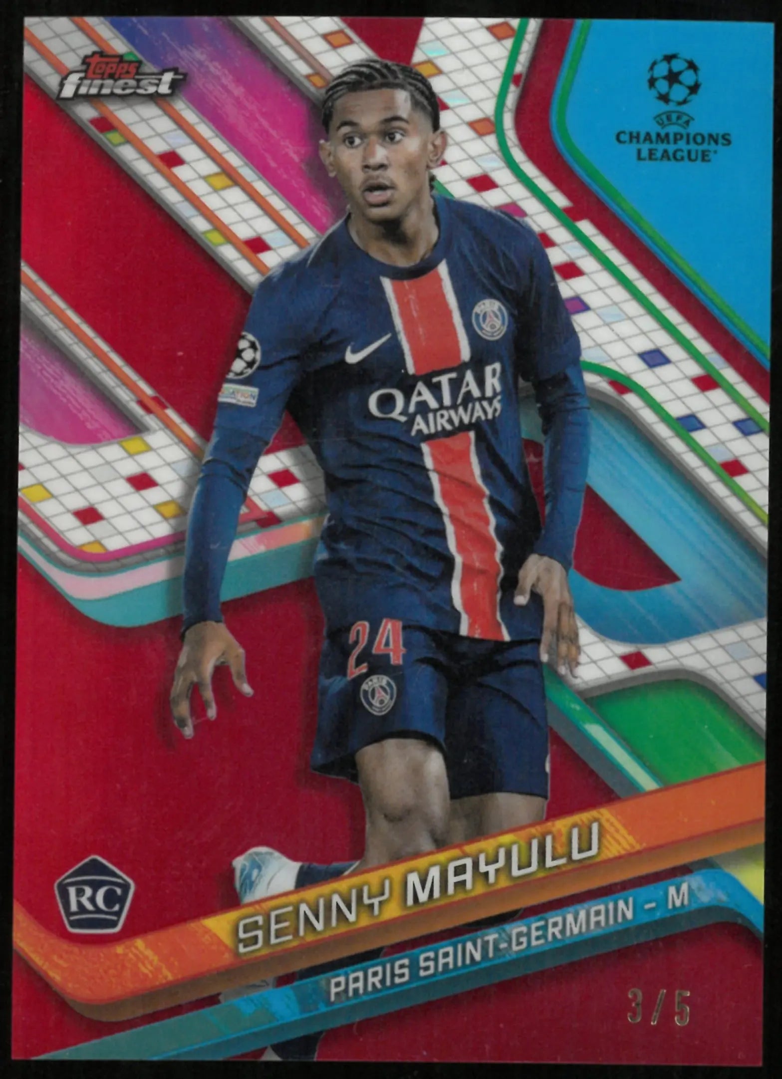 2025-26 Topps UEFA Champions League Senny Mayulu Rookie /5 