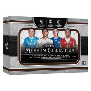 2025-26 Topps UEFA Club Competitions Museum Collection Soccer Hobby Box 
