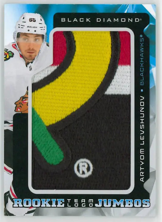 2025-26 UD Diamond Rookie Jumbos Team Logo Patch Arytom Levshunov RC 