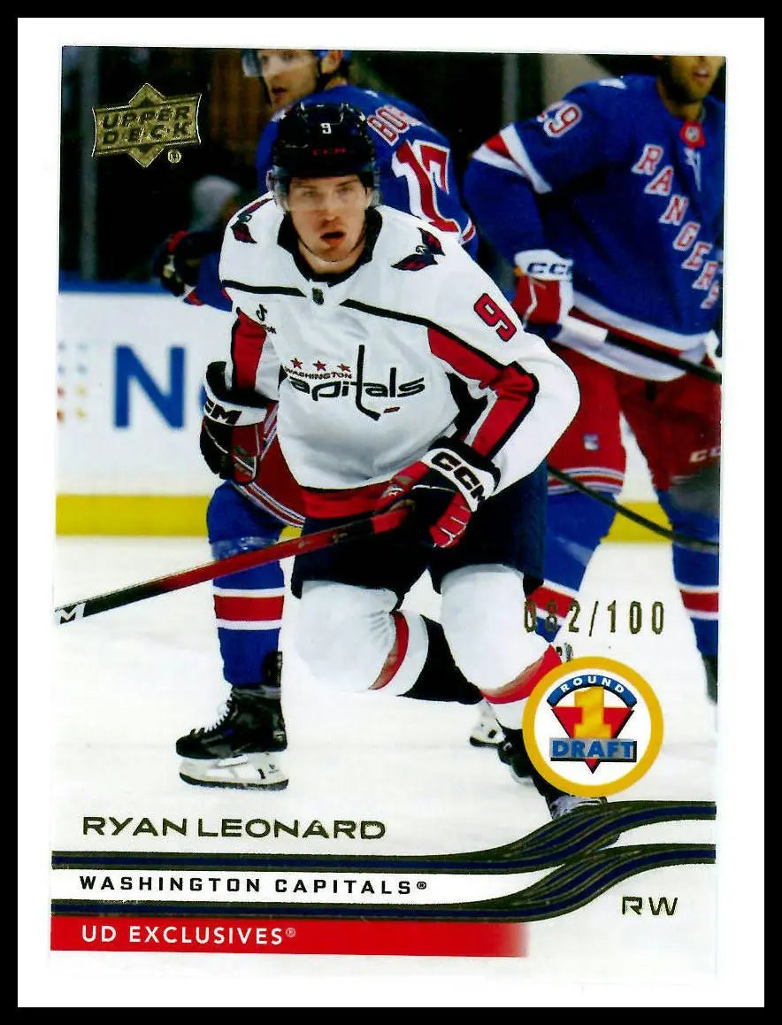 2025-26 UD Extended Series Round 1 Draft Rookie Ryan Leonard RC UD Exclusive/100 