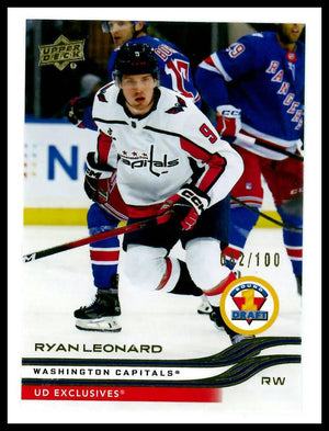 2025-26 UD Extended Series Round 1 Draft Rookie Ryan Leonard RC UD Exclusive/100 