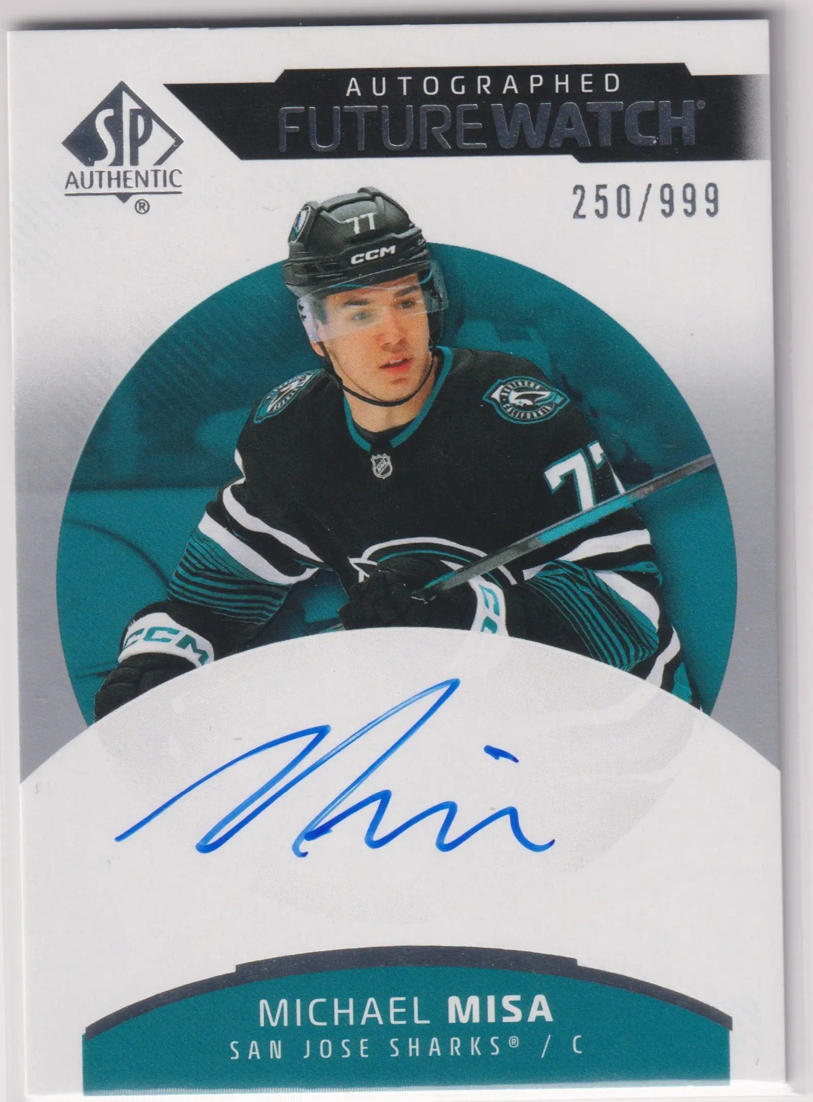 2025-26 UD SP Authentic Future Watch Autograph Rookie Michael Misa Auto /999 