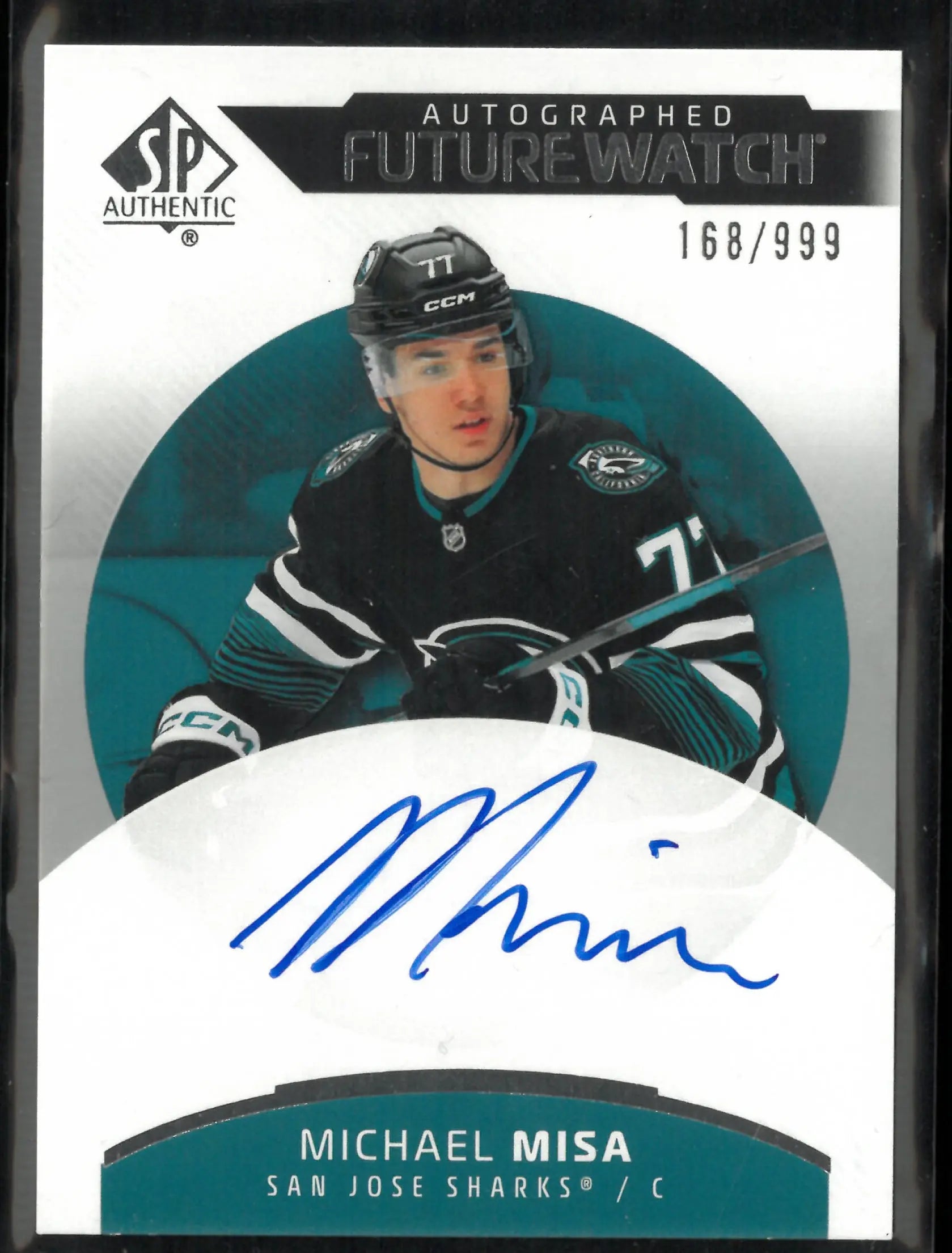 2025-26 UD SP Authentic Future Watch Rookie Autograph Michael Misa Auto /999 RC 