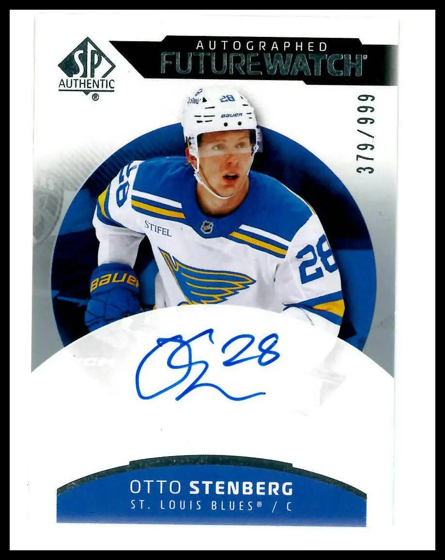 2025-26 UD SP Authentic Future Watch Rookie Autograph Otto Stenberg /999 