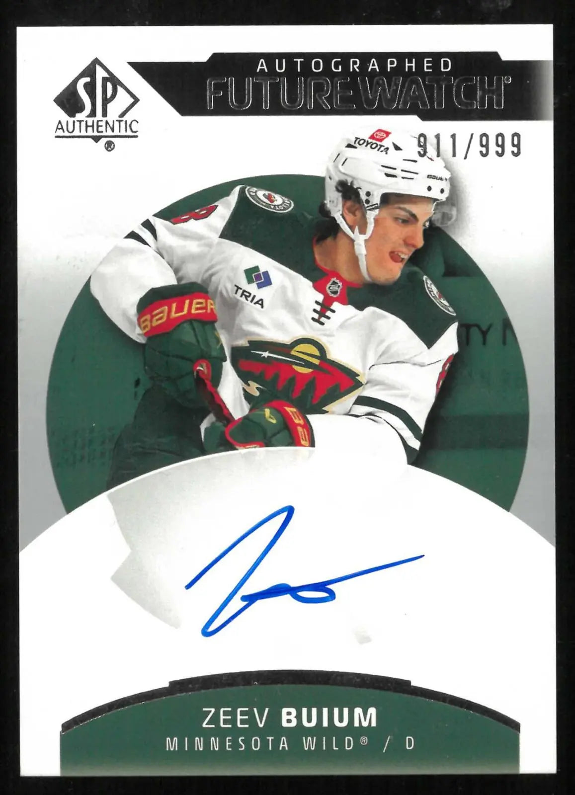 2025-26 UD SP Authentic Future Watch Rookie Autograph Zeev Buium RC Auto #/999 