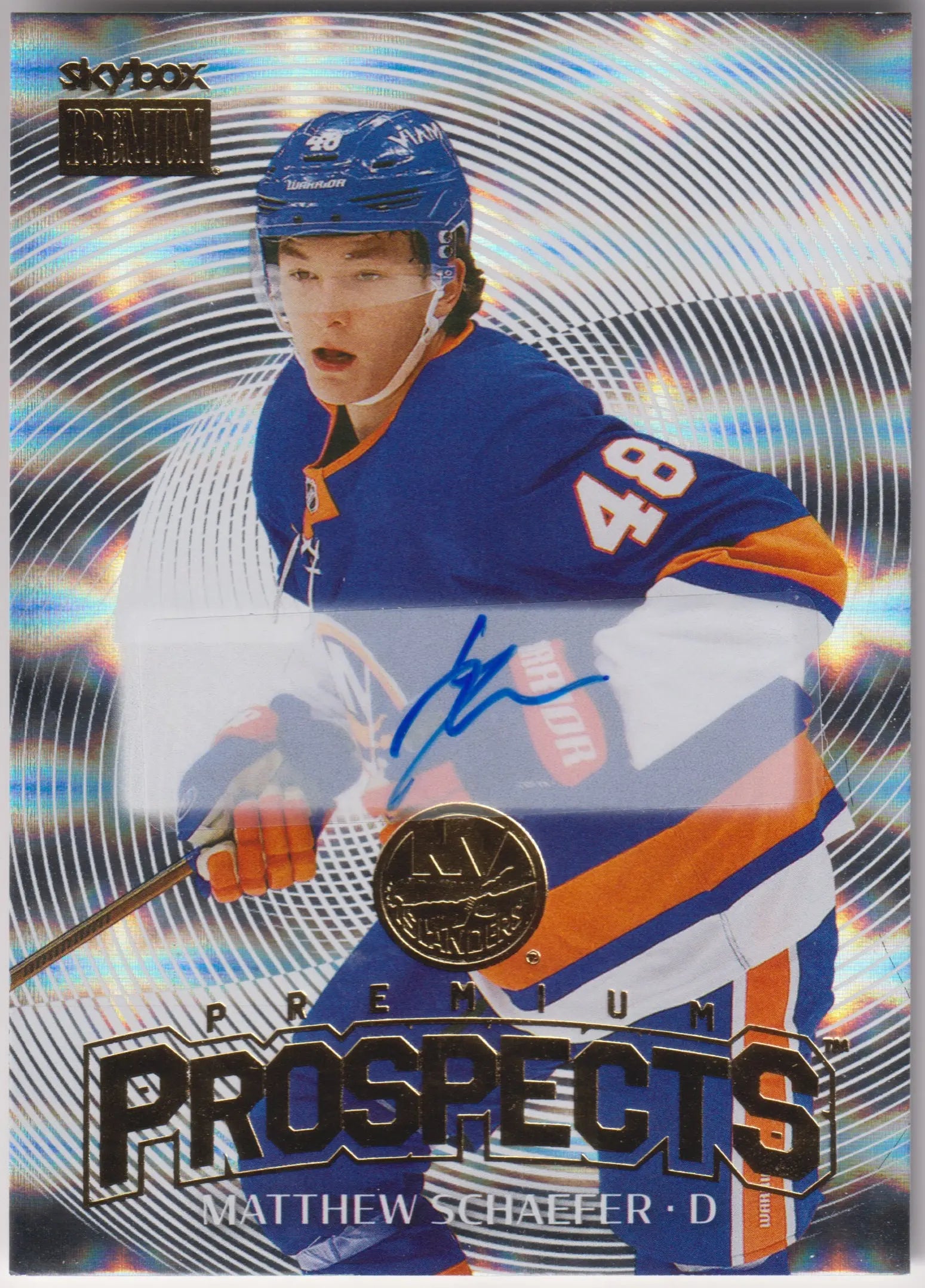 2025-26 UD SkyBox Metal Universe Autograph Rookie Matthew Schaefer RC Auto 