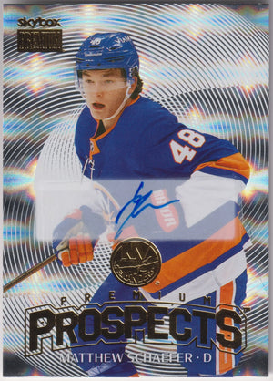 2025-26 UD SkyBox Metal Universe Autograph Rookie Matthew Schaefer RC Auto 
