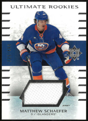 2025-26 UD Ultimate Collection Matthew Schaefer Ultimate Rookies Jersey #/499 