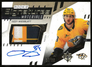 2025-26 UD Ultimate Collection Ozzy Wiesblatt Ultimate Materials Rookie Auto /35 
