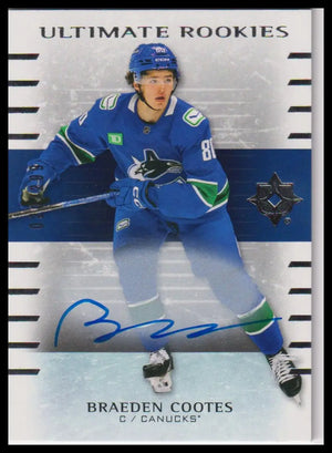 2025-26 UD Ultimate Collection #154 Braeden Cootes Ultimate Rookies Auto #/299 