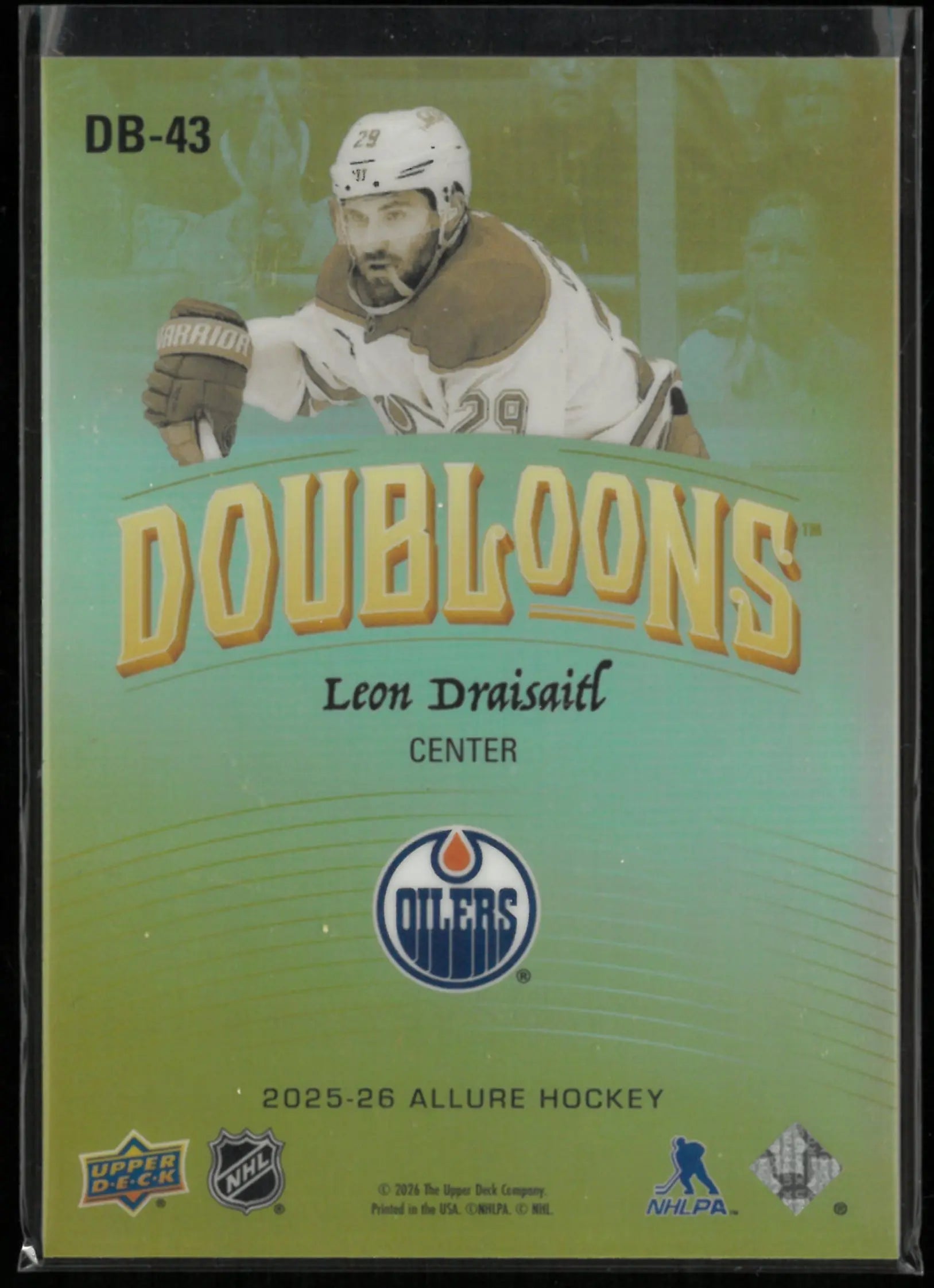 2025-26 Upper Deck Allure Doubloons Leon Draisaitl 