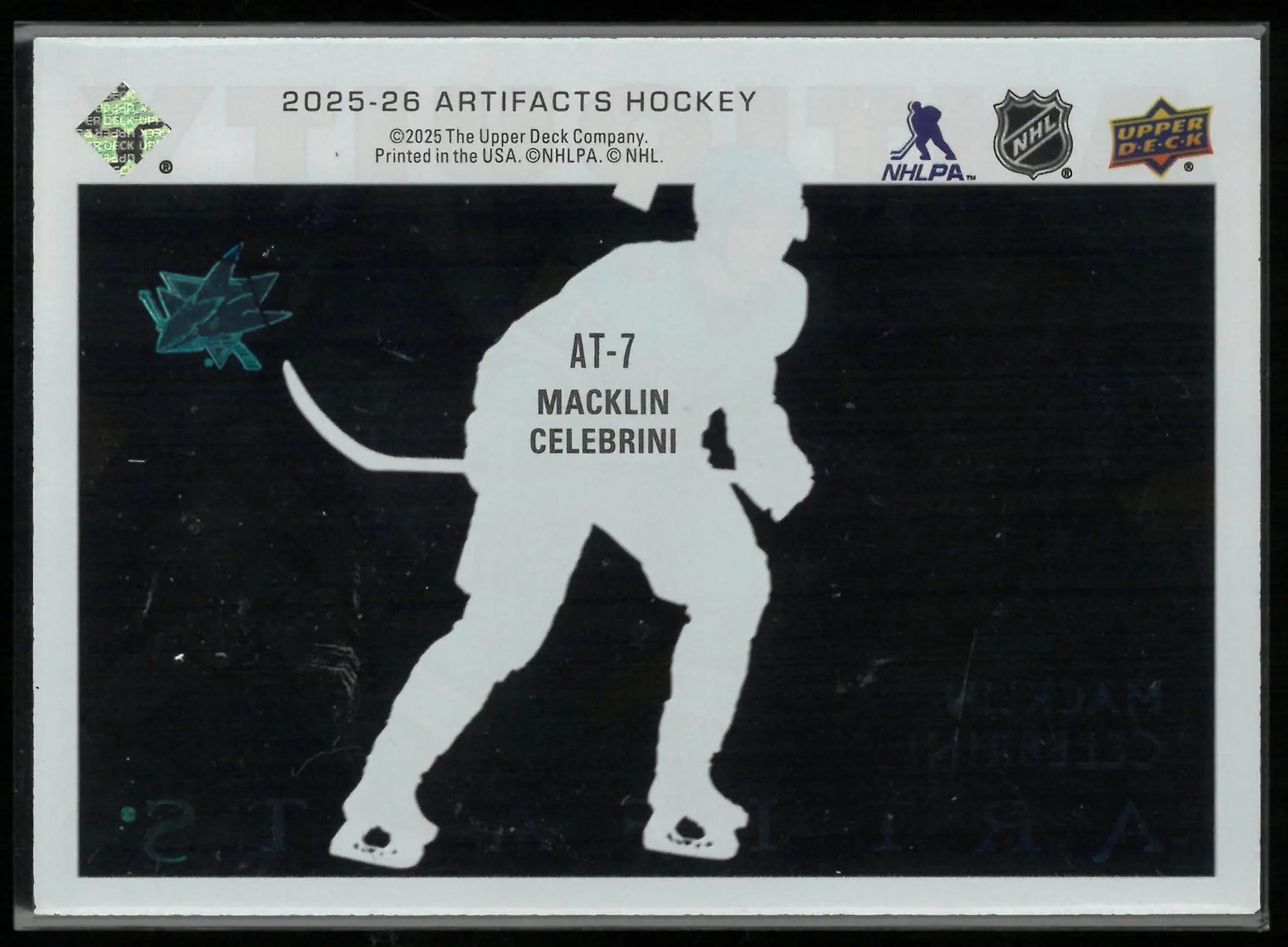 2025-26 Upper Deck Artifacts Antiquity Macklin Celebrini 