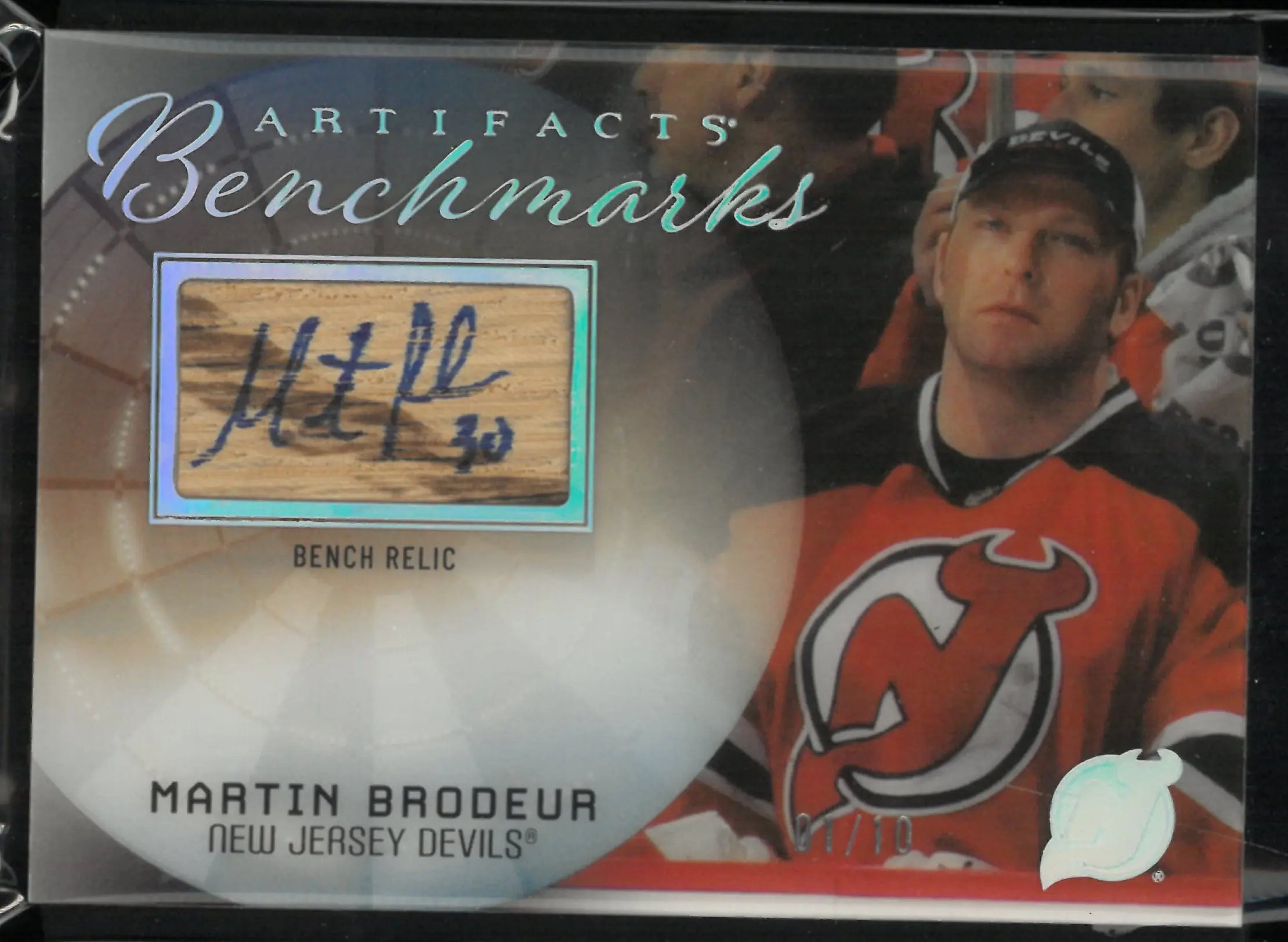 2025-26 Upper Deck Artifacts Benchmarks Autograph Martin Brodeur Auto /10 