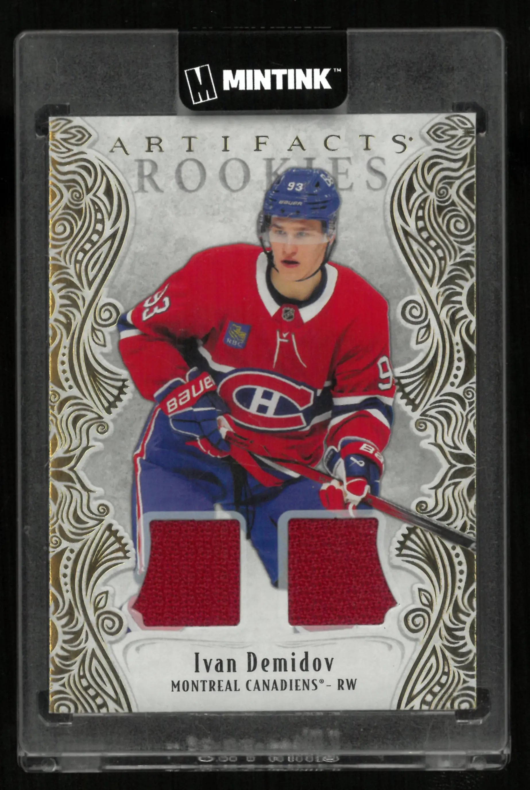 2025-26 Upper Deck Artifacts Gold Material Rookies Ivan Demidov Patch RC /499 