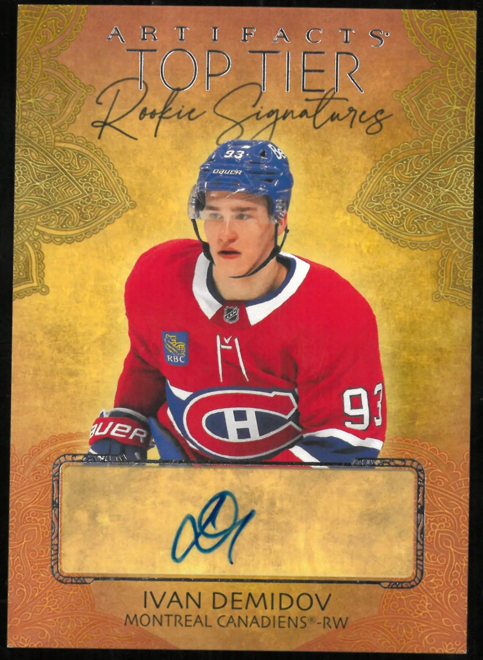 2025-26 Upper Deck Artifacts Ivan Demidov RC Rookie Top Tier Auto 