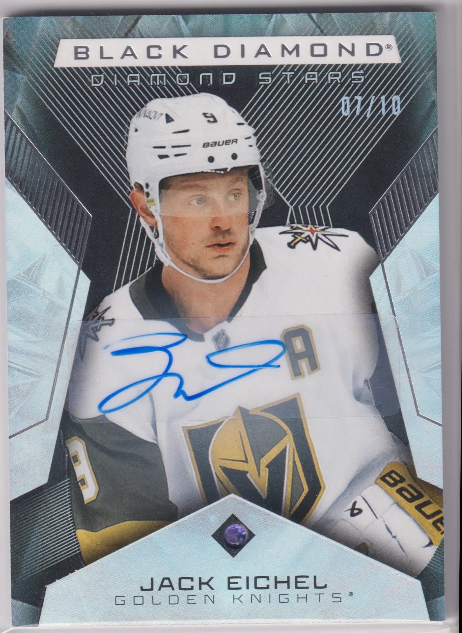 2025-26 Upper Deck Black Diamond Jack Eichel Purple Diamond /10 