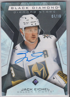 2025-26 Upper Deck Black Diamond Jack Eichel Purple Diamond /10 
