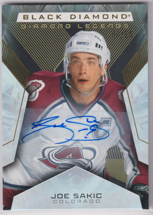 2025-26 Upper Deck Black Diamond Legends Autograph Joe Sakic Auto /15 