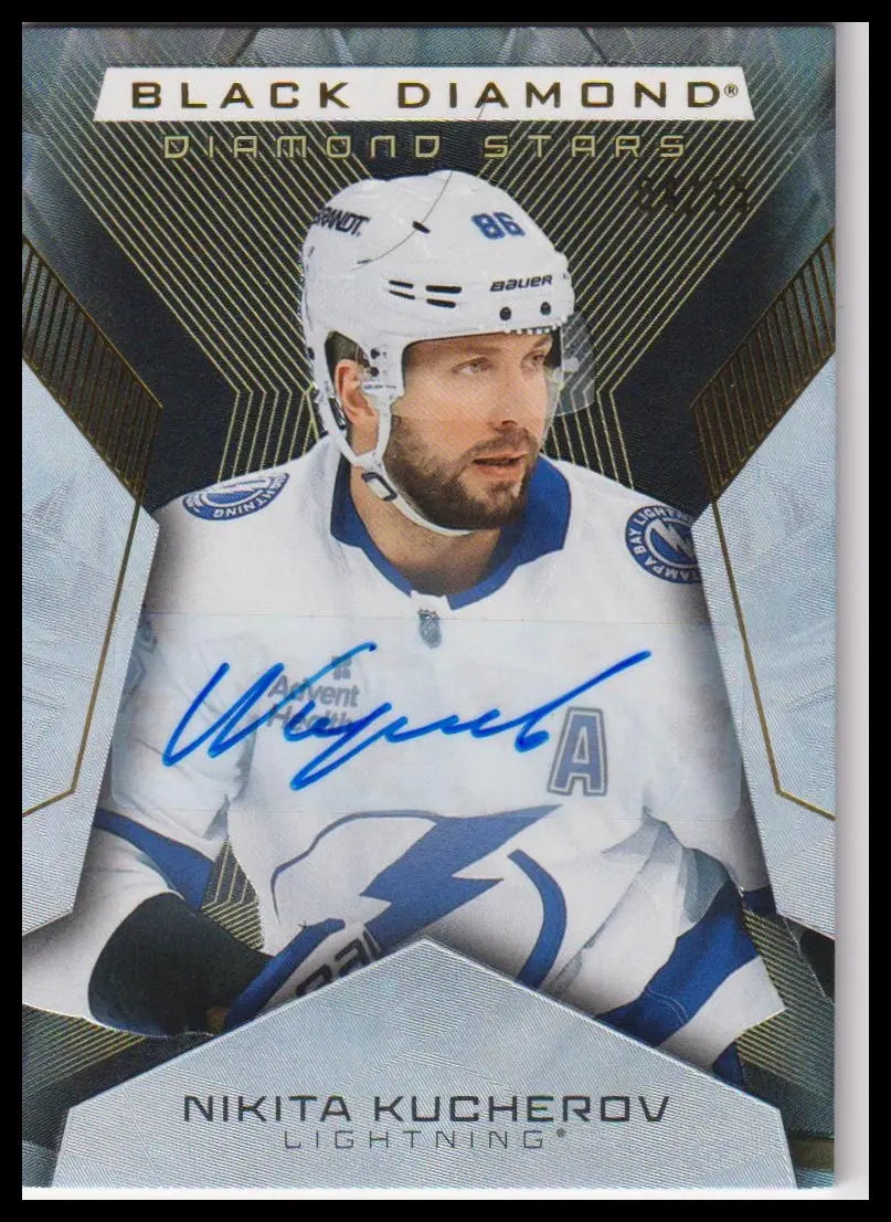 2025-26 Upper Deck Black Diamond Nikita Kucherov Diamond Stars Auto #/15 