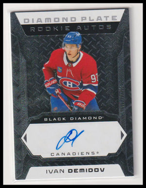 2025-26 Upper Deck Black Diamond Plate Rookie Autograph Ivan Demidov Auto /25 RC 