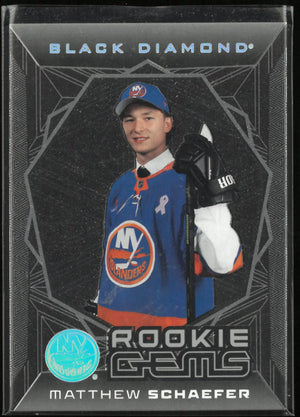 2025-26 Upper Deck Black Diamond Rookie Gems Matthew Schaefer /399 RC 