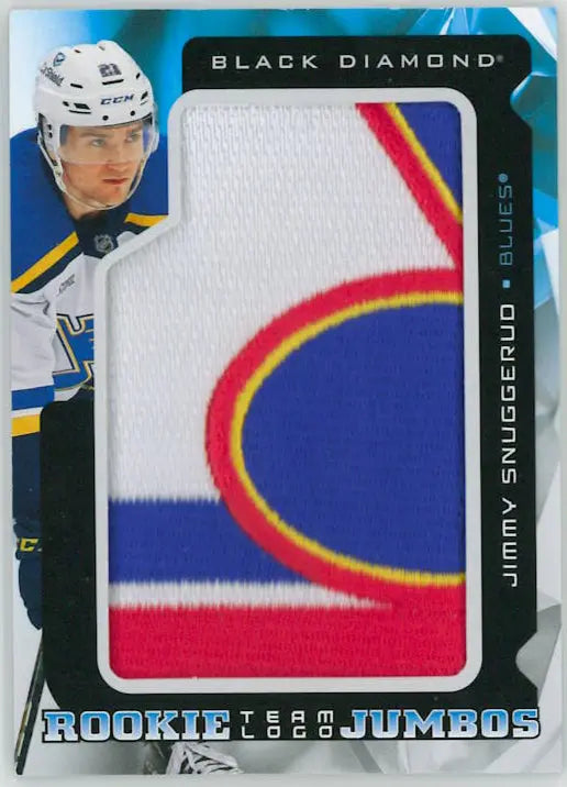 2025-26 Upper Deck Black Diamond Rookie Jumbos Team Logo Patch Jimmy Snuggerud 