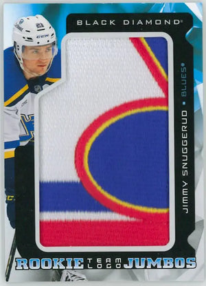 2025-26 Upper Deck Black Diamond Rookie Jumbos Team Logo Patch Jimmy Snuggerud 