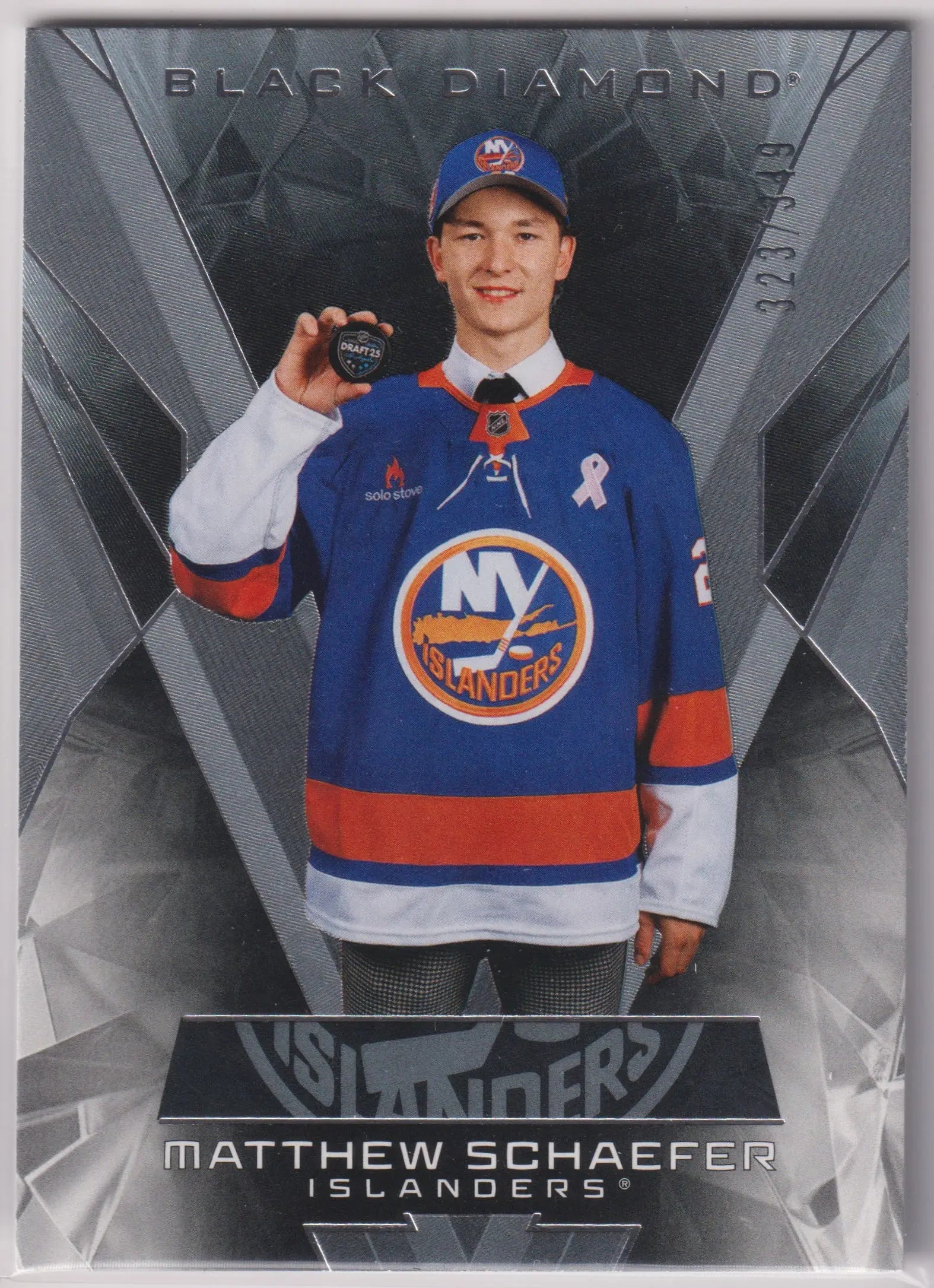 2025-26 Upper Deck Black Diamond Rookie Matthew Schaefer /349 RC 