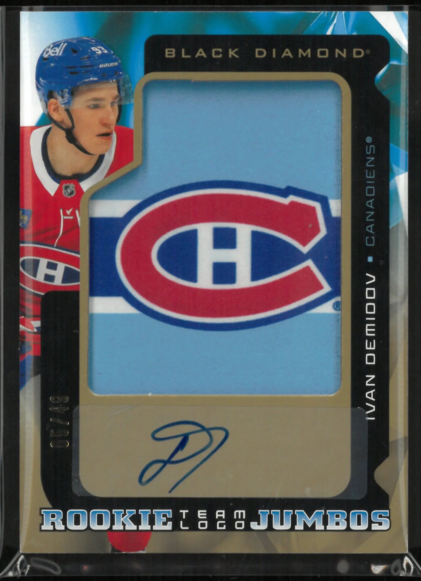 2025-26 Upper Deck Black Diamond Team Logo Jumbo Rookie Ivan Demidov 5/49 