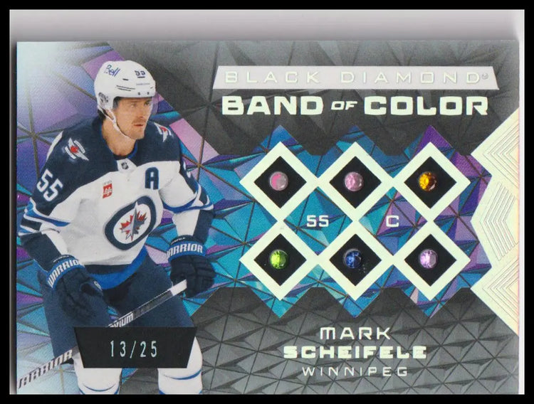 2025-26 Upper Deck Black Diamond #BC-MS Mark Scheifele Band of Color #/25 