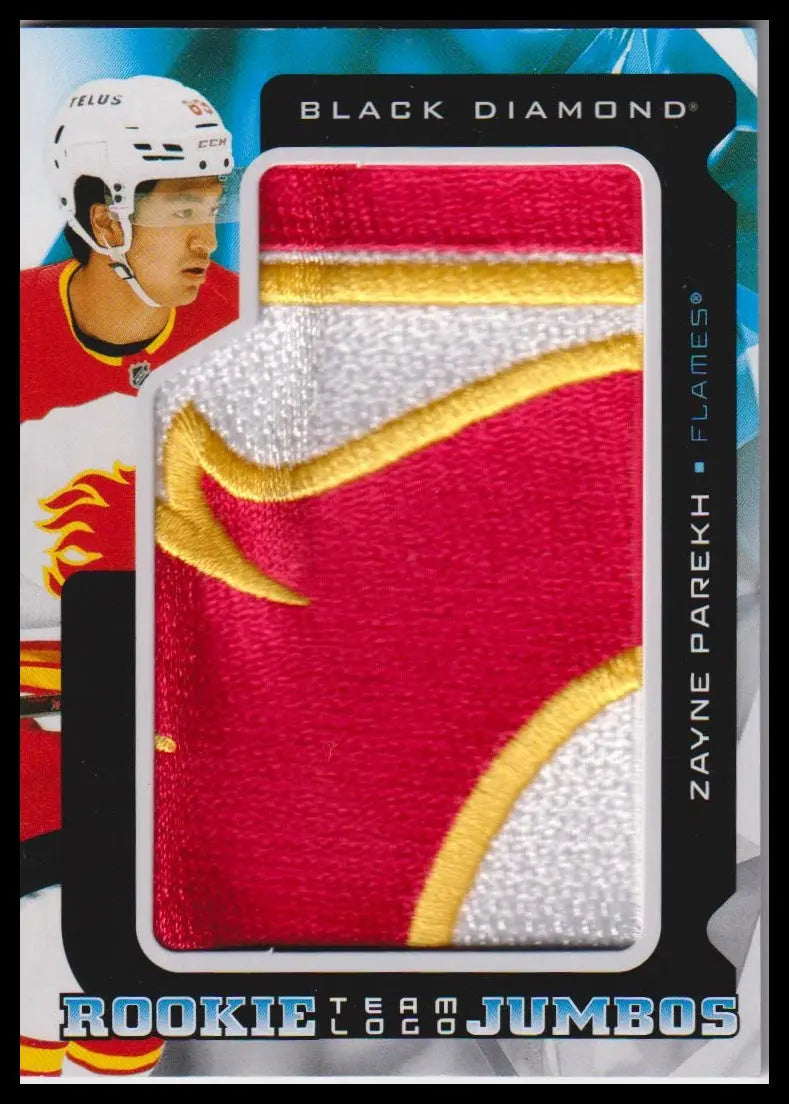 2025-26 Upper Deck Black Diamond #RTL-ZP Zayne Parekh Team Logo Jumbo Rookies 