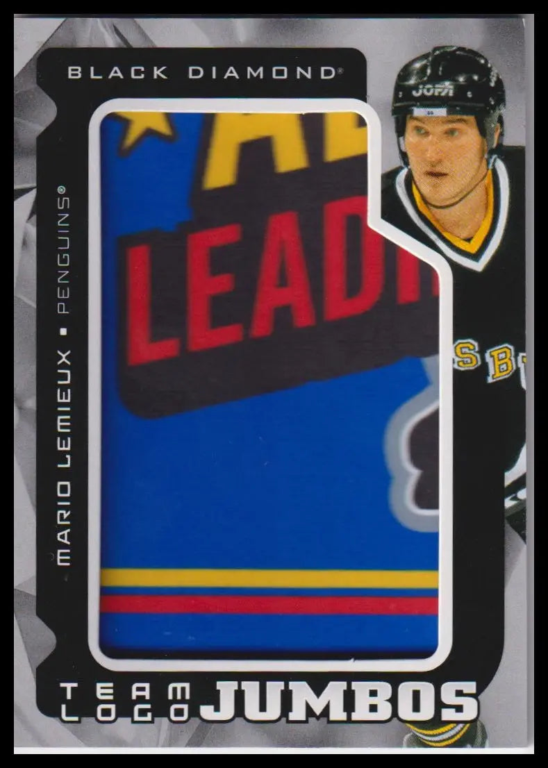 2025-26 Upper Deck Black Diamond #TL-ML Mario Lemieux Team Logo Jumbo Legends 