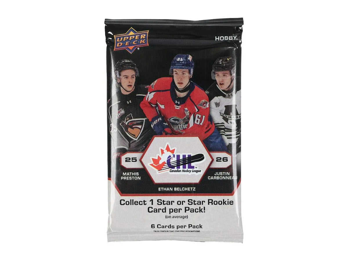 2025-26 Upper Deck CHL Hockey Hobby Pack 
