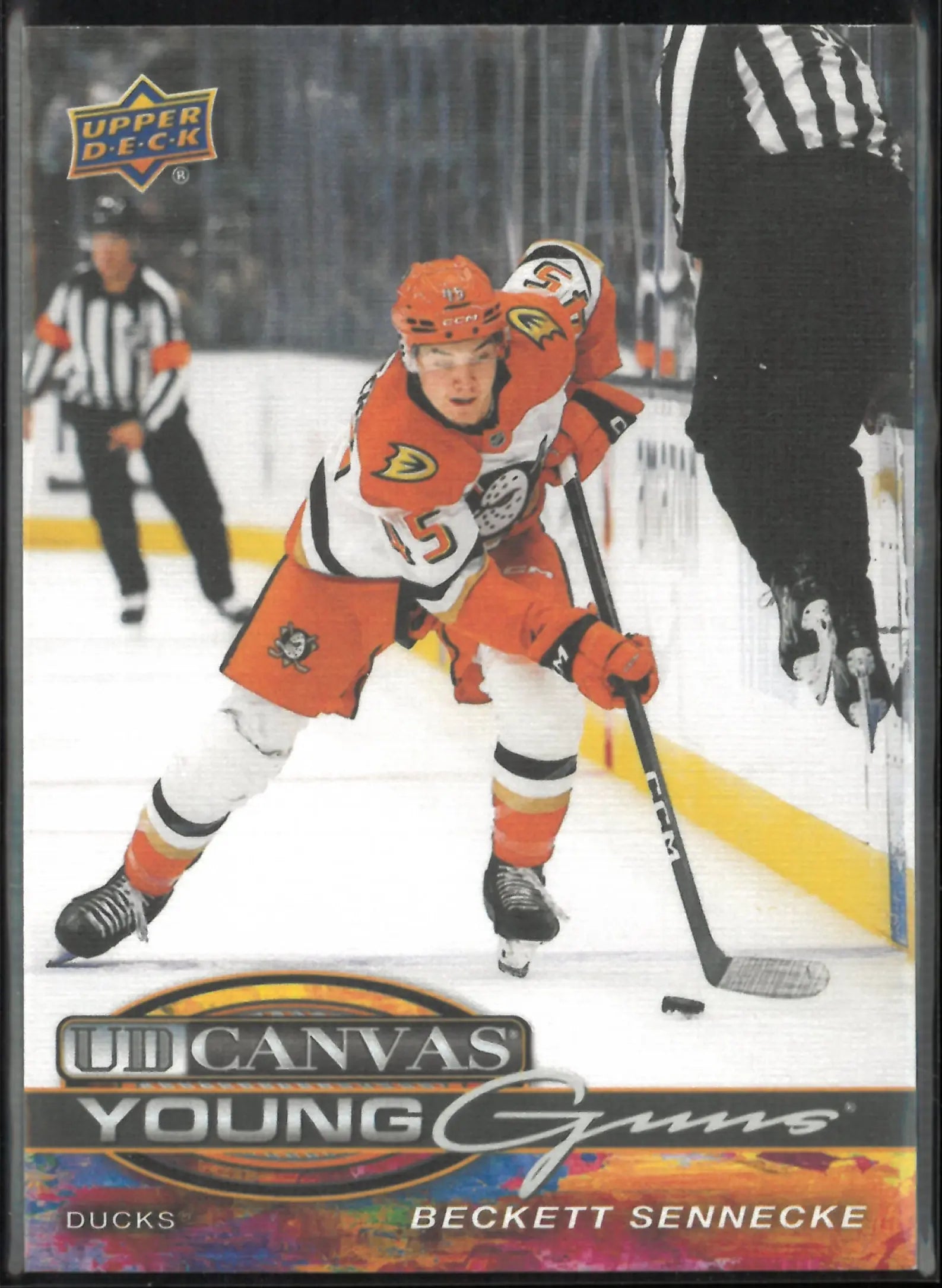 2025-26 Upper Deck Canvas Young Guns Rookie Beckett Sennecke RC 