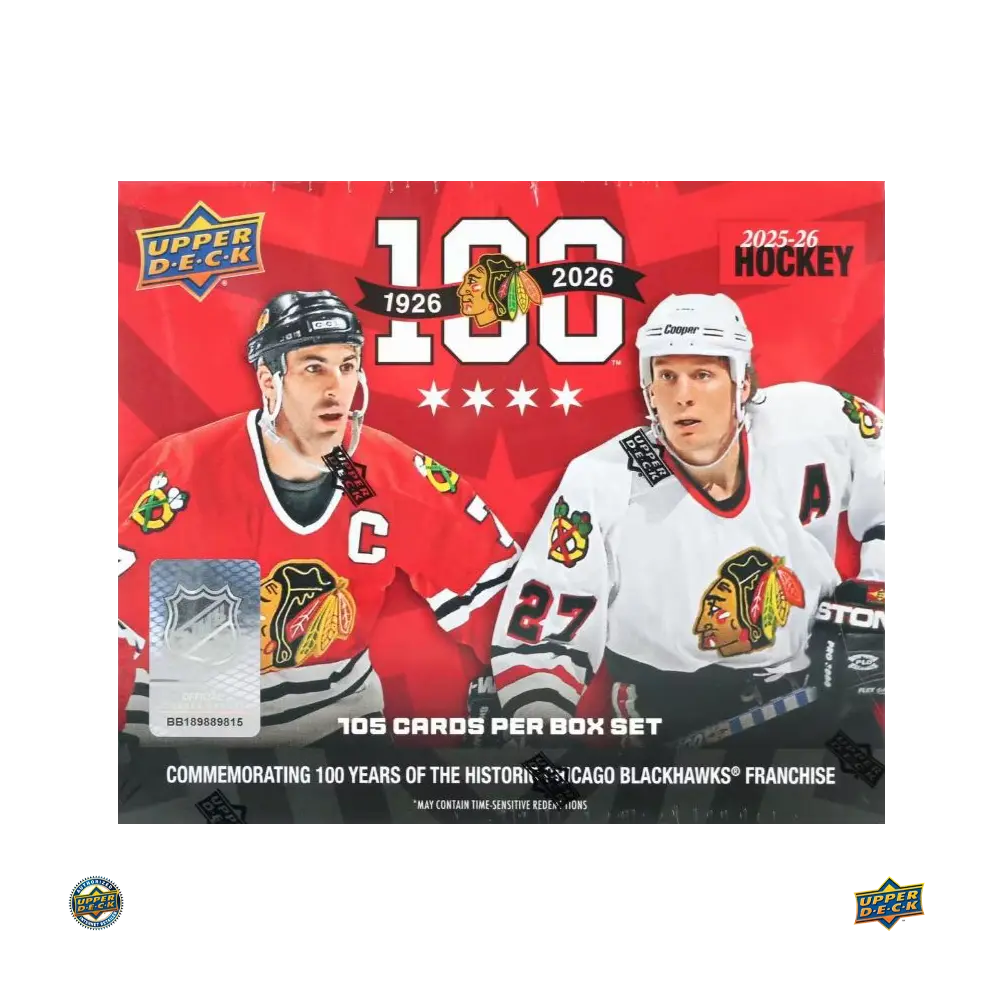 2025-26 Upper Deck Chicago Blackhawks Centennial Hockey Box Set 