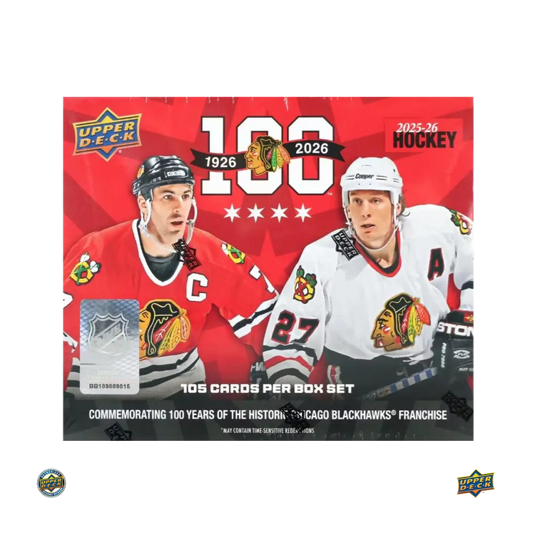 2025-26 Upper Deck Chicago Blackhawks Centennial Hockey Box Set 