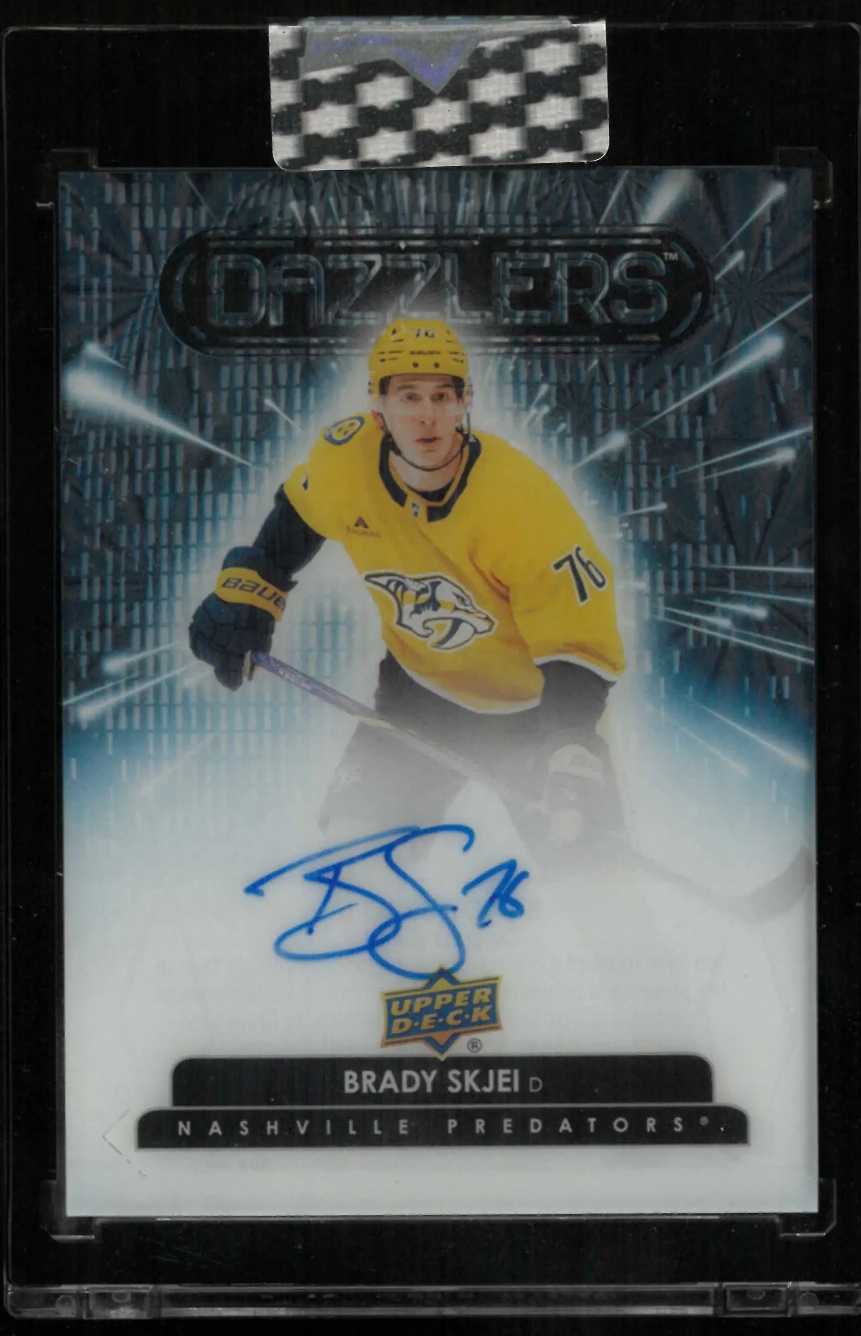 2025-26 Upper Deck Clear Cut Hockey Autograph Dazzlers Brady Skjei Auto 